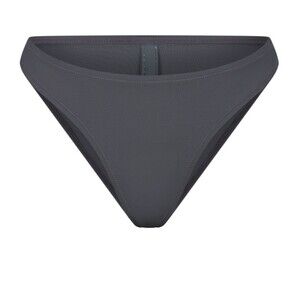 Recycled Swim Mid Coverage Bottom Size Large NWT Gunmetal